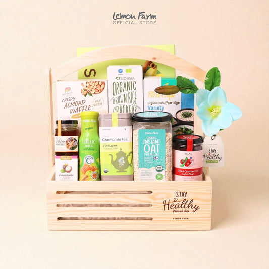 กระเช้าไม้สนสุขภาพ Stay Healthy (L)