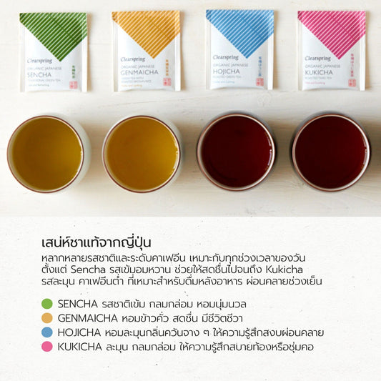 ของขวัญสุขภาพ C8 4 Traditional Japanese Organic Tea Collection
