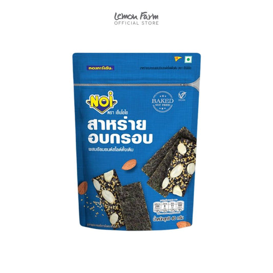 สาหร่ายอบกรอบผสมอัลมอนด์สไลด์รสดั้งเดิม 40 g