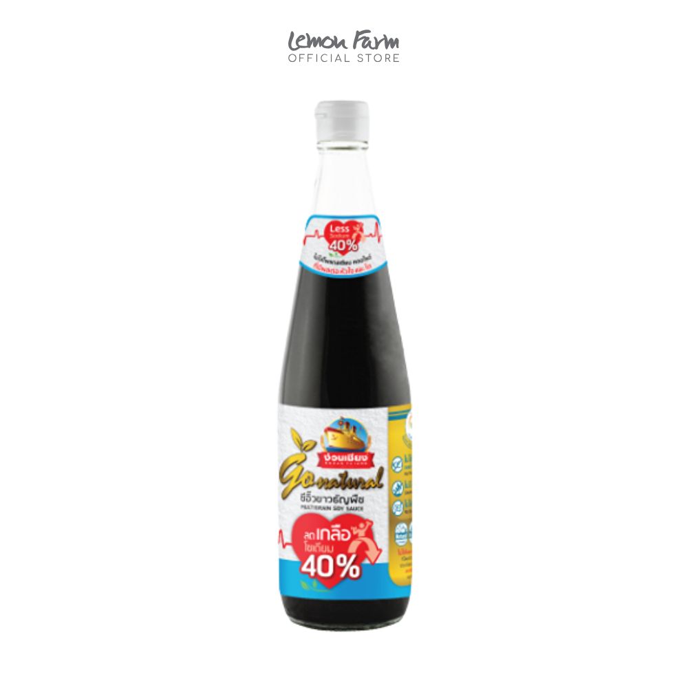 ซีอิ๊วขาวธัญพืชสูตรลดโซเดียม 40% 500 ml