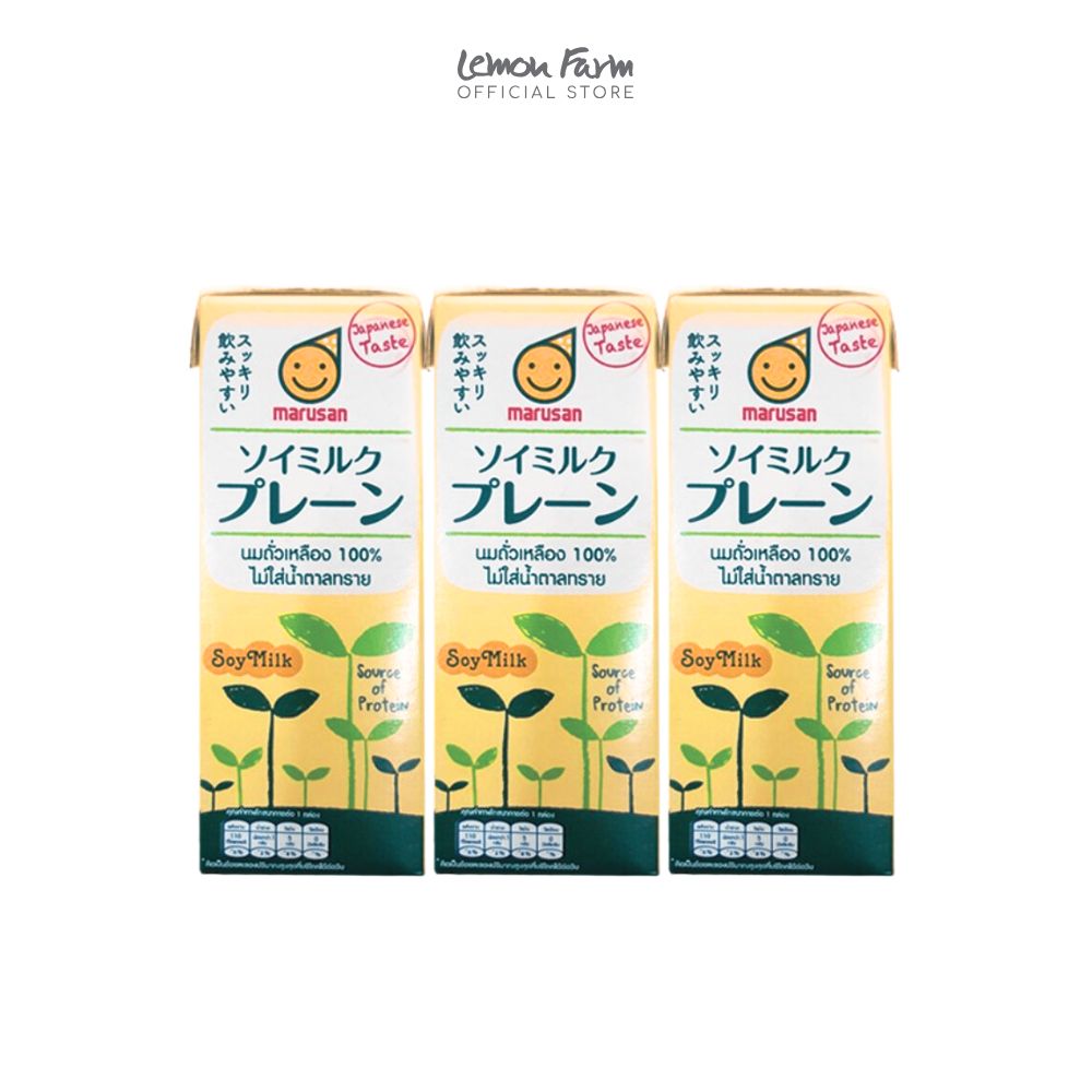 นมถั่วเหลือง สูตรไม่หวาน 250 ml x 3 กล่อง