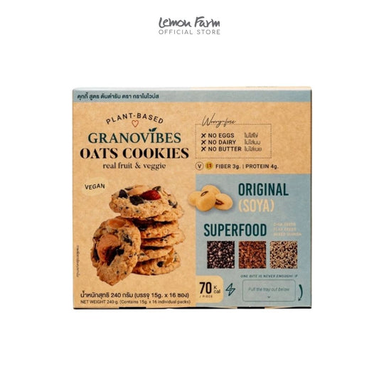 คุกกี้ข้าวโอ๊ต ต้นตำรับ 15 g x 16 ซอง