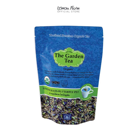 ชาสมุนไพรตะไคร้อัญชัน Organic 2 g x 25 ซอง