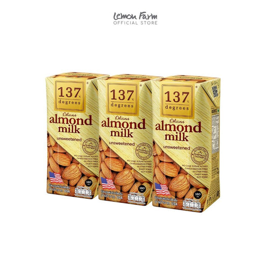 นมอัลมอนด์สูตรไม่เติมน้ำตาล 180 ml x 3 กล่อง