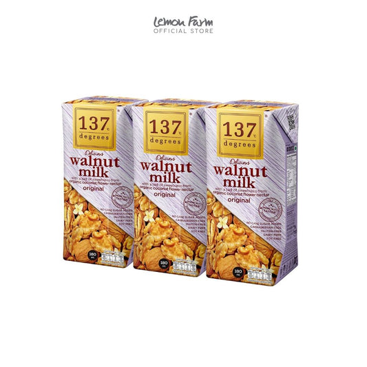 นมวอลนัทสูตรดั้งเดิม 180 ml x 3 กล่อง