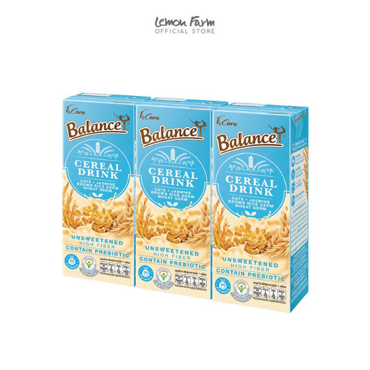 เครื่องดื่มน้ำจมูกข้าวสูตรน้ำตาลน้อย (180 ml x 3 กล่อง)