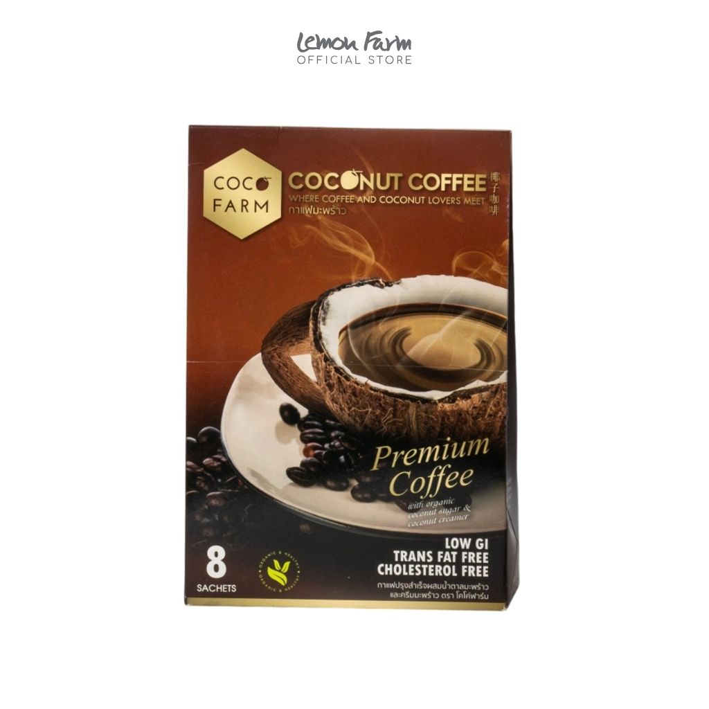 กาแฟปรุงสำเร็จผสมน้ำตาลมะพร้าว 160g