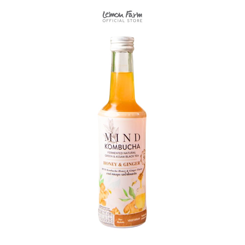 คอมบูชะรสขิงและน้ำผึ้ง 250ml