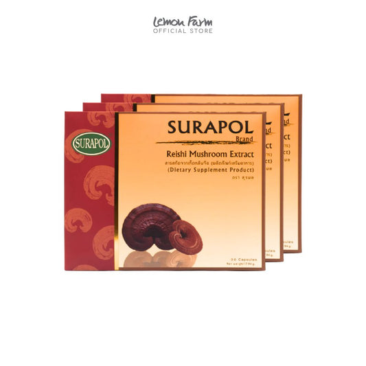 ชุดแคปซูลเห็ดหลินจือ 30 แคปซูล x 3 กล่อง