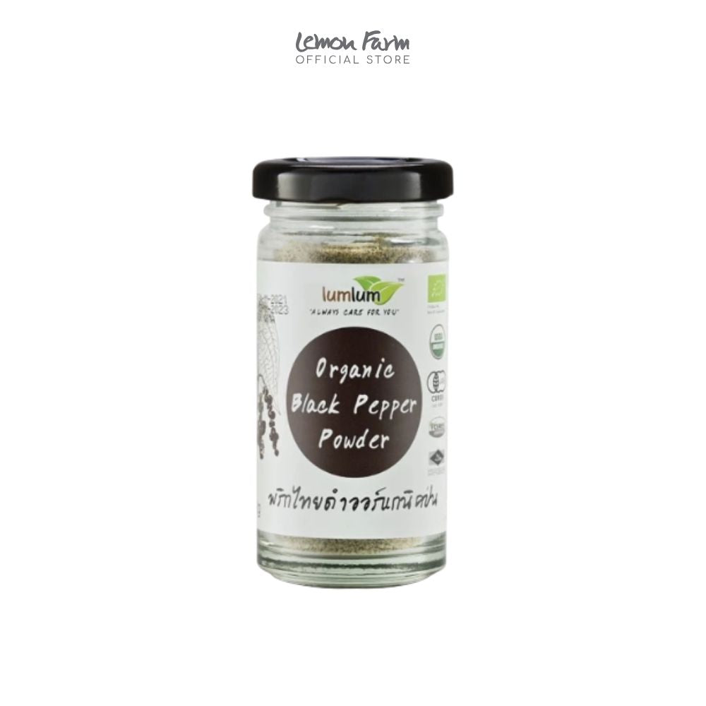 พริกไทยดำป่น Organic 30 g