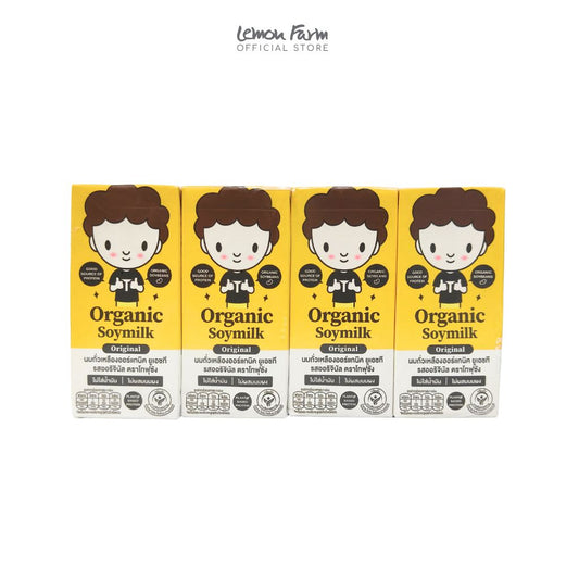 นมถั่วเหลืองออร์แกนิค UHTออริจินอล180ml x 4 กล่อง