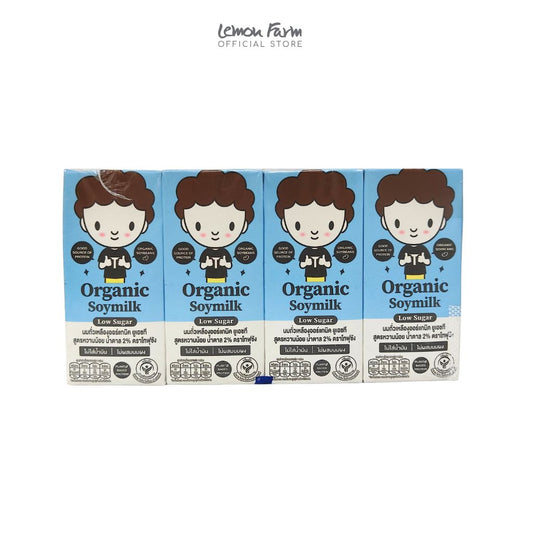 นมถั่วเหลืองออร์แกนิค UHTหวานน้อย 180ml x 4 กล่อง