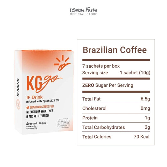 กาแฟปรุงสำเร็จชนิดผงผสมเอ็มซีที พริกไทย (10 g x 7ซอง)