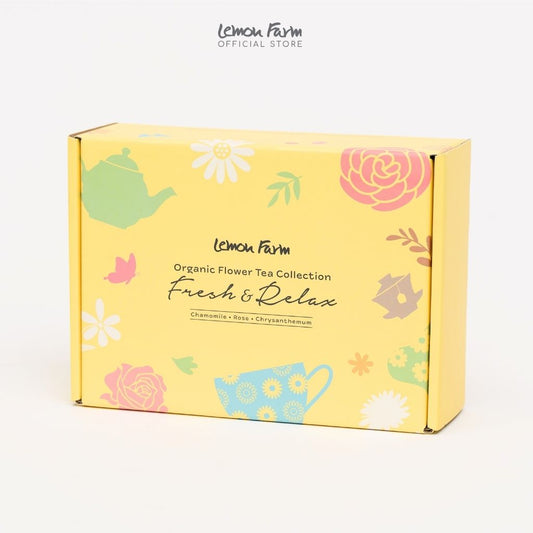 Organic Flower Tea Set ชุดชาดอกไม้ Organic ไร้คาเฟอีน 3x10ซองชง