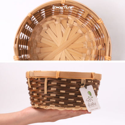 ตะกร้าสานทรงกลม Eco-living 19 cm