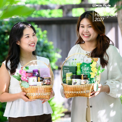 กระเช้าไม้ไผ่สานสุข (M) A2