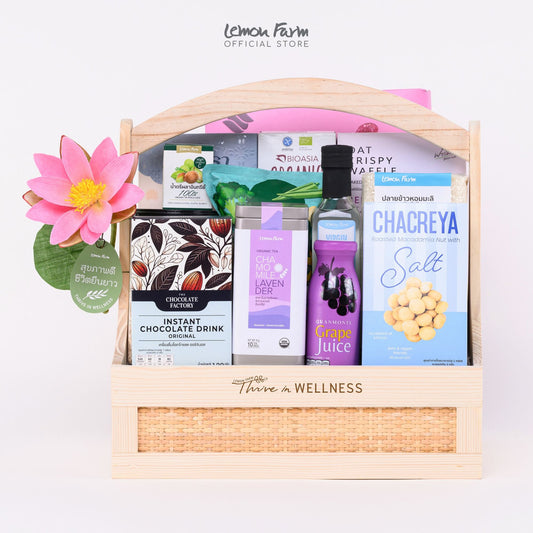 กระเช้าไม้สน Wellness Signature A20