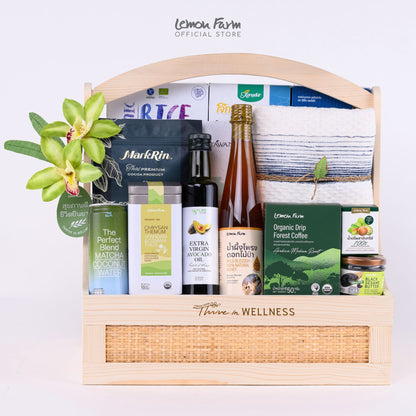 กระเช้าไม้สน Wellness Harmony A21
