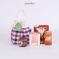 ของขวัญสุขภาพ กระเป๋าผ้าขาวม้ามุ้งมิ้ง (ลายเข้ม) B6-1