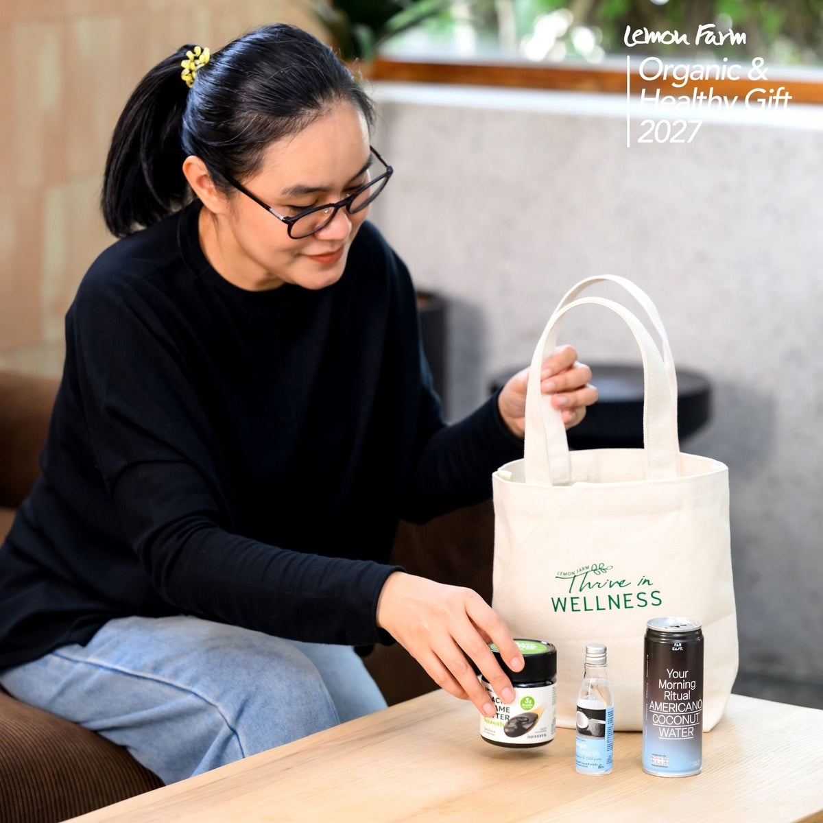 ของขวัญสุขภาพ กระเป๋า Canvas Wellness Tote (S) B9