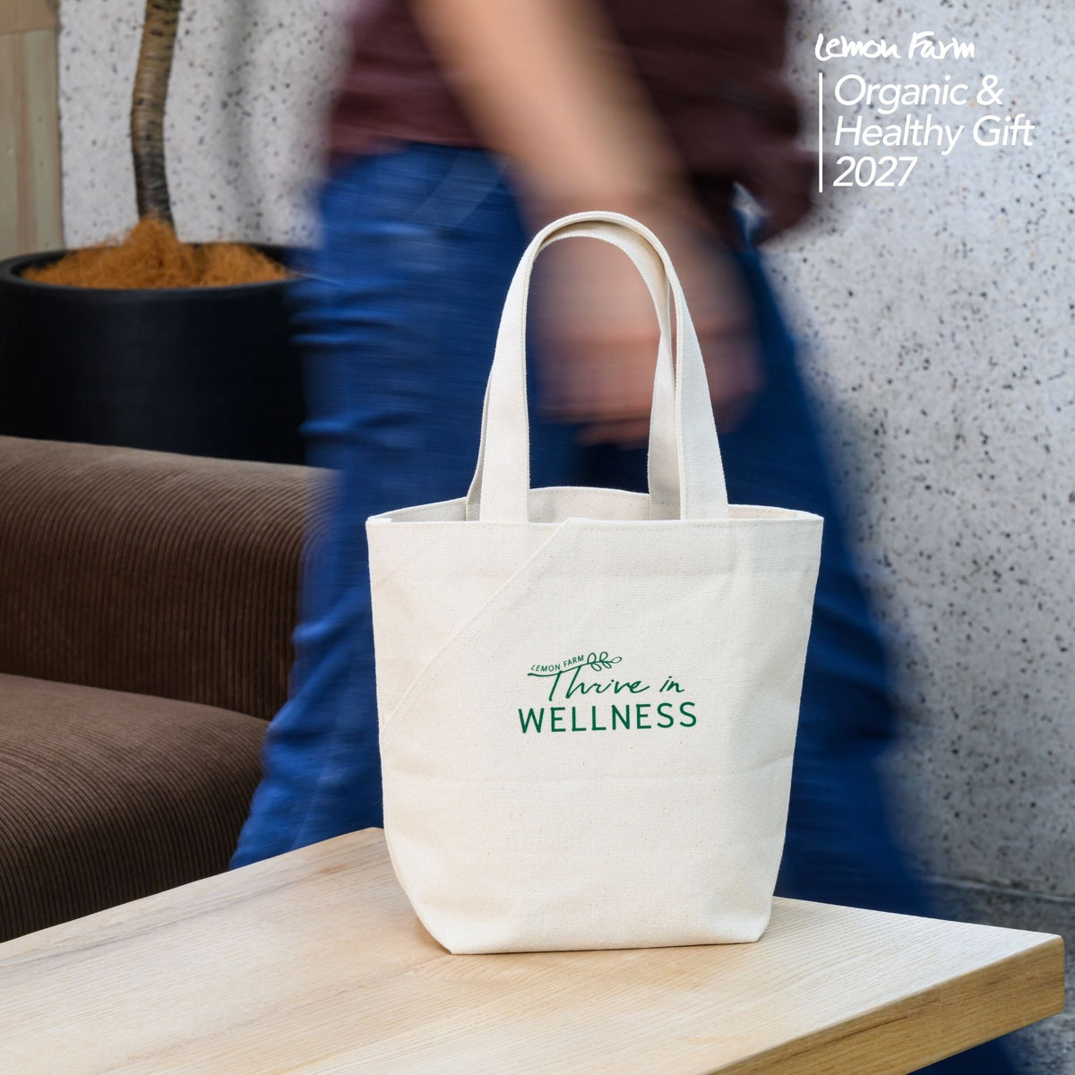 ของขวัญสุขภาพ กระเป๋า Canvas Wellness Tote (S) B9