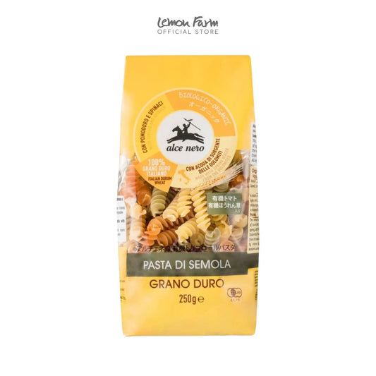 เส้นพาสต้ารูปเกลียวสามสี ฟูซิลลี่ Organic 250 g