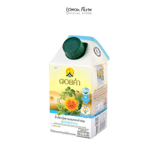 น้ำเจียวกู้หลานและดอกคำฝอย สูตรไม่เติมน้ำตาล 500 ml