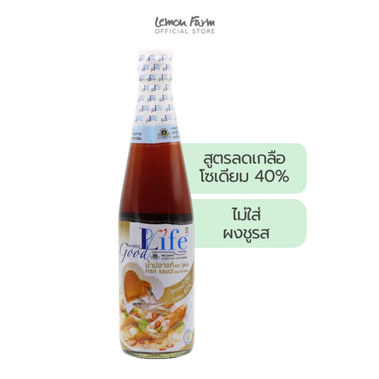 น้ำปลาสูตรลดโซเดียม 500 ml