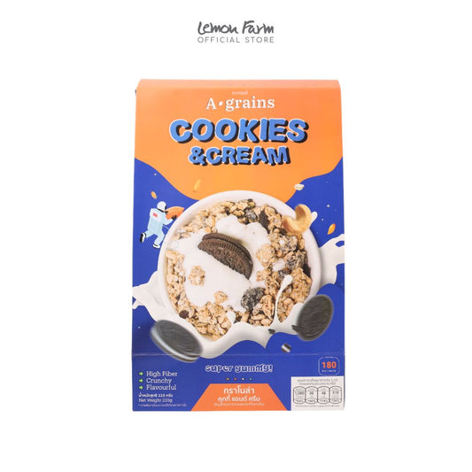 กราโนล่าสูตรคุกกี้แอนด์ครีม 225 g