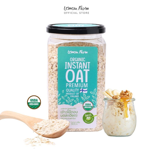 ข้าวโอ๊ตอบละเอียด อินสแตนท์โอ๊ต Organic Premium 300 g