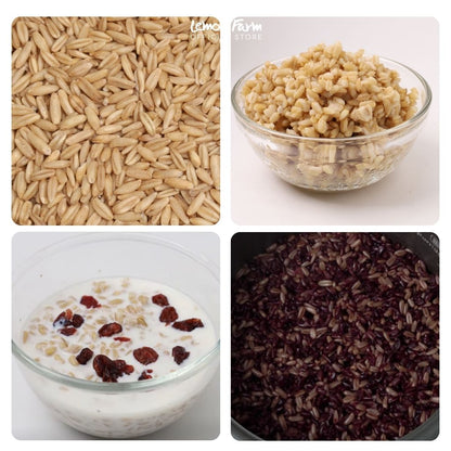 ข้าวโอ๊ตเต็มเมล็ด ข้าวโอ๊ตแบบหุง Organic Oat Groat 500 g