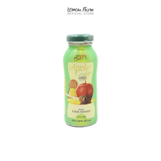 น้ำแอปเปิ้ลไซเดอร์ผสมน้ำผึ้งลำไยและมะนาว 200ml