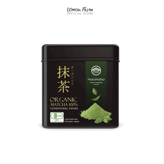 ผงชาเขียวมัทฉะเกรดพิธีการออร์แกนิค 100% 40g