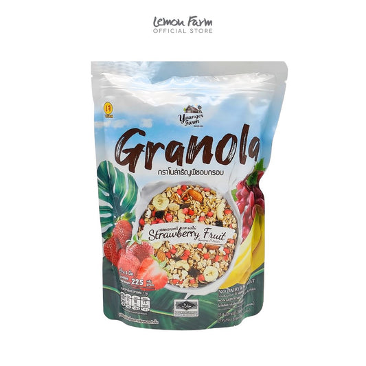 กราโนล่า รสสตรอเบอร์รี่และผลไม้ 225 g