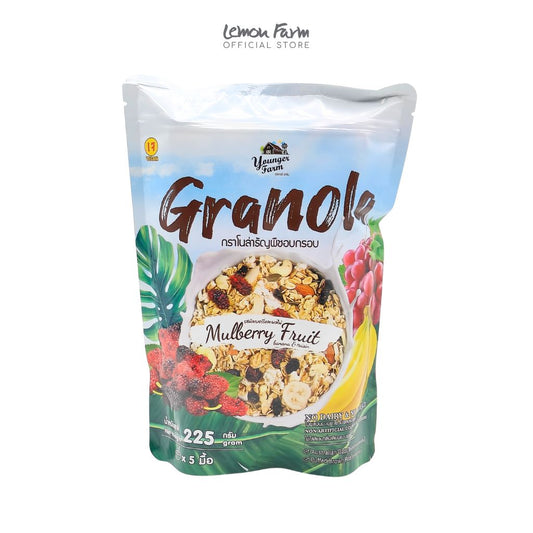 กราโนล่ารสมัลเบอรี่และผลไม้225G