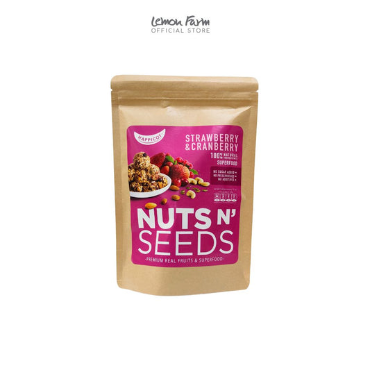 ขนมธัญพืชอบผสมผลไม้ รสสตรอเบอรี่ 65g