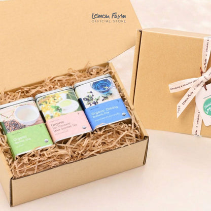 Organic Tea Blend Set: 3 organic tea blends (18 sachets total)