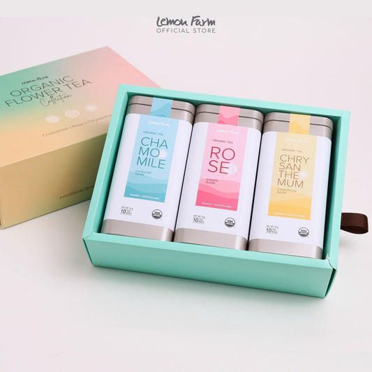 ของขวัญสุขภาพ C6 Organic Flower Tea Set ชุดชาดอกไม้ ไม่มีคาเฟอีน