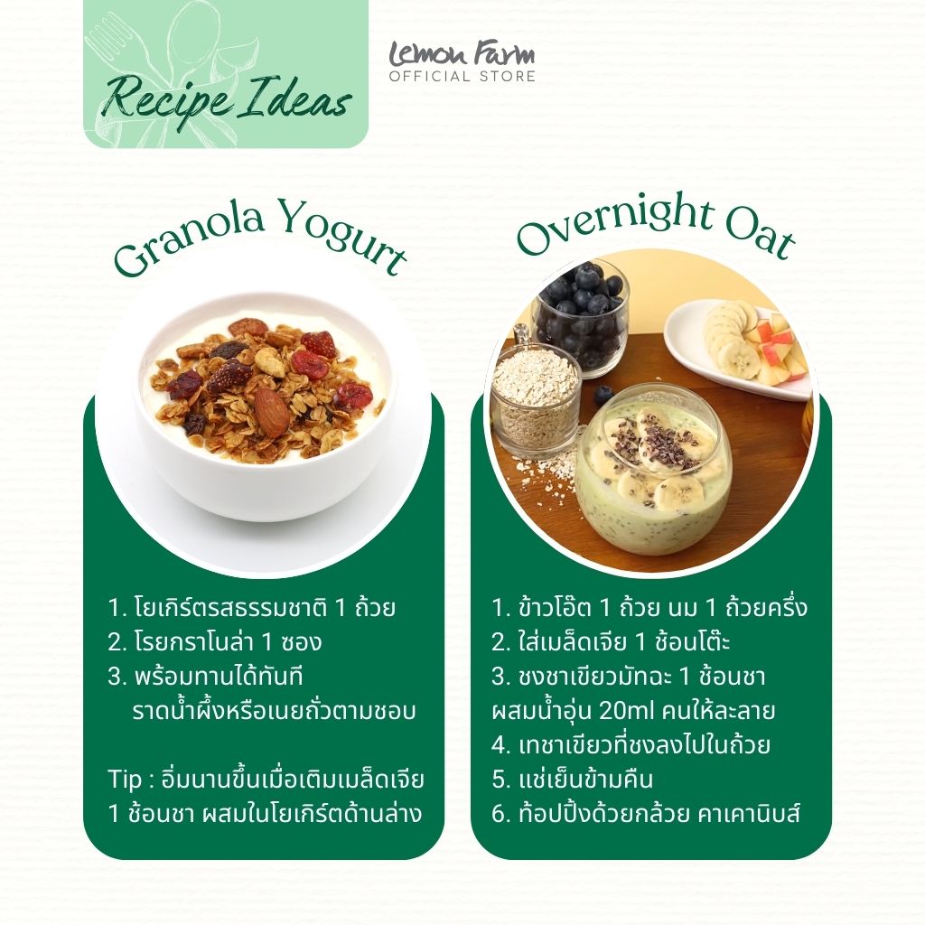 Healthy Morning Set รวมวัตถุดิบมื้อเช้าเฮลตี้